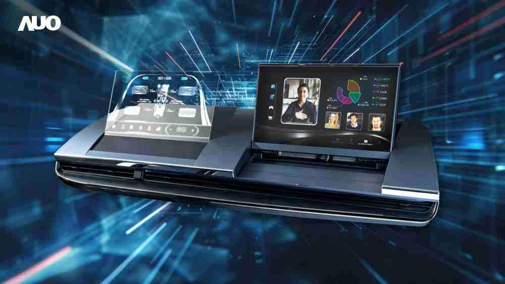 人生就是博Micro LED Display HMI解决方案打造透明Micro LED前座仪表，，，，呈现信息并保留驾驶视野开阔；亦为副驾驶座乘客打造收放自如的Micro LED屏幕，，，在不影响显示质量的前提于显示区内建镜头，，，让用户能与视讯对象直接眼神接触，，，提供绝佳的双向沟通体验